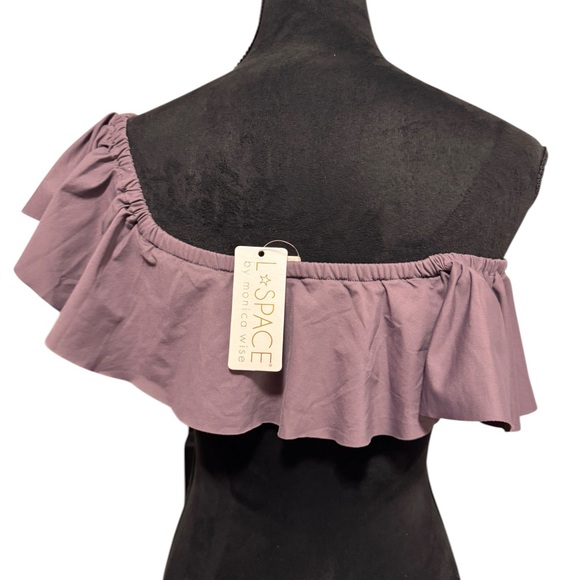 L* Space Ruffle Bikini Top Pebble Hey - Picture 5 of 9